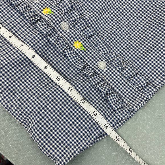 Vintage Kid Zone Ruffle Gingham Plaid Sleeveless Top 4T NWT - Picture 8 of 9